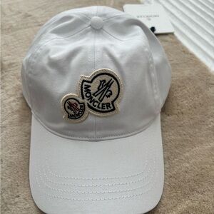 Brand new Moncler white Logo Cap